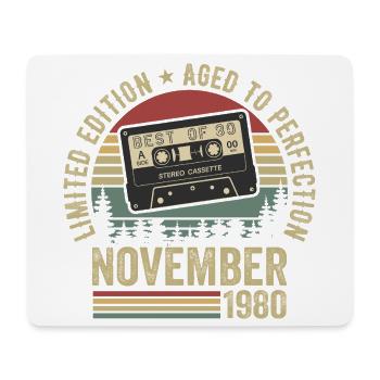 November 1980 - Mousepad (Querformat) - Weiß - Vorne