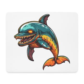 Dolphin Zombie - Mouse Pad (horizontal) - white - Front