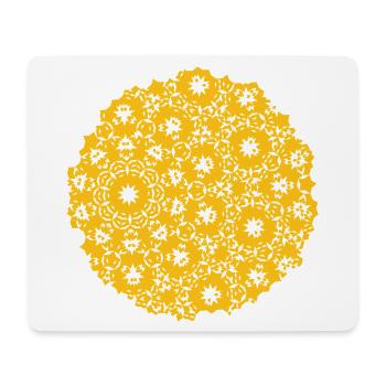Moon Pattern - Mouse Pad (horizontal) - white - Front