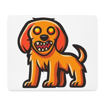Golden Retriever Hund Halloween Lustig - Mousepad (Querformat) - Weiß - Vorne