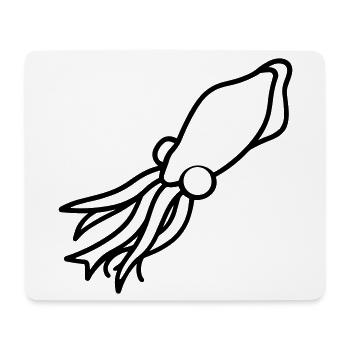 calmar - Tapis de souris (format paysage) - blanc - Devant