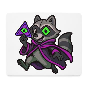 Secret raccoon - Mouse Pad (horizontal) - white - Front