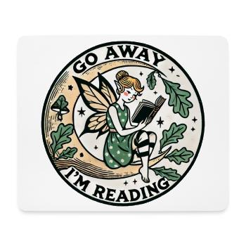 Go Away I'm Reading Fairy Circle - Mouse Pad (horizontal) - white - Front