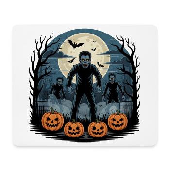 Zombie Halloween - Mousepad (Querformat) - Weiß - Vorne