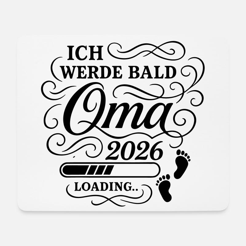 Ich werde bald Oma 2026 - Mousepad (Querformat) - Weiß