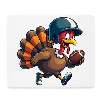 Thanksgiving Football Turquie - Tapis de souris (format paysage) - blanc - Devant