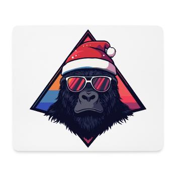 Gorilla Santa Neon Triangle - Mousepad (Querformat) - Weiß - Vorne