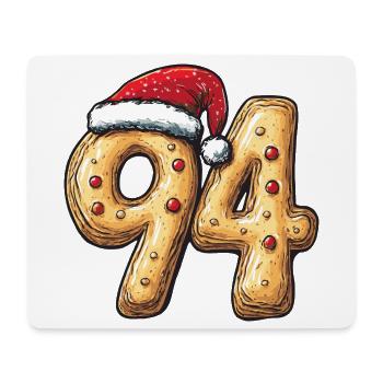 Noël du Cookie Numéro 94 - Tapis de souris (format paysage) - blanc - Devant
