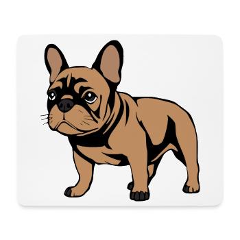 french bulldog dogs gift christmas - Mouse Pad (horizontal) - white - Front