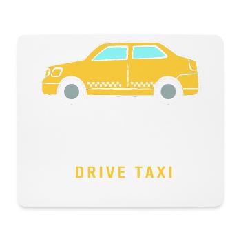 Chauffeur de taxi Taxi - Tapis de souris (format paysage) - blanc - Devant