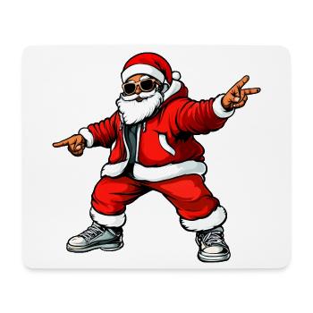 Cool Peace Santa Claus - Mouse Pad (horizontal) - white - Front
