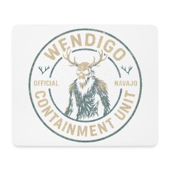 Wendigo-Eindämmungseinheit Lustiger Mythos Wendigo - Mousepad (Querformat) - Weiß - Vorne