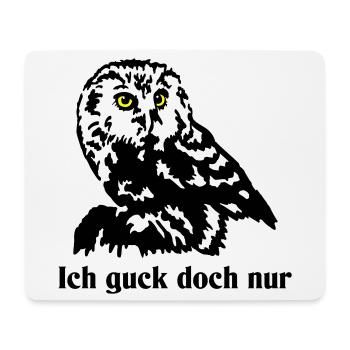 Steinkauz - Mousepad (Querformat) - Weiß - Vorne
