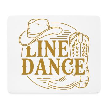 Line Dance Logo - Mouse Pad (horizontal) - white - Front