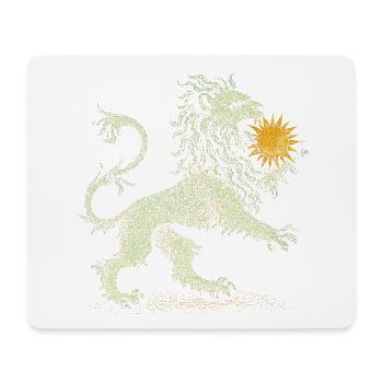 Green Lion - Mouse Pad (horizontal) - white - Front