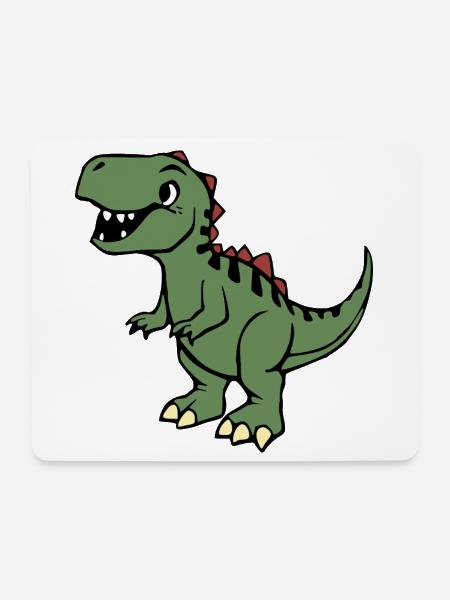 Dinosaurier - Mousepad (Querformat) - Weiß