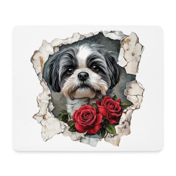 Shih Tzu - Mousepad (Querformat) - Weiß - Vorne