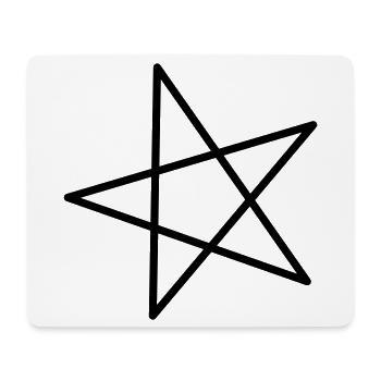Stern - Mousepad (Querformat) - Weiß - Vorne
