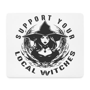 Humour noir des femmes sorcières - Tapis de souris (format paysage) - blanc - Devant