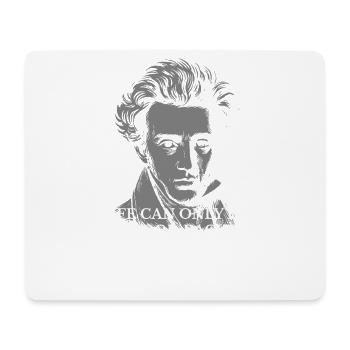 Kierkegaard Rückwärts-vorwärts Lebenszitatporträt - Mousepad (Querformat) - Weiß - Vorne