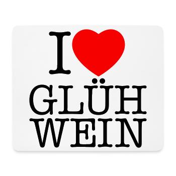 i love mulled wine Christmas - Mouse Pad (horizontal) - white - Front