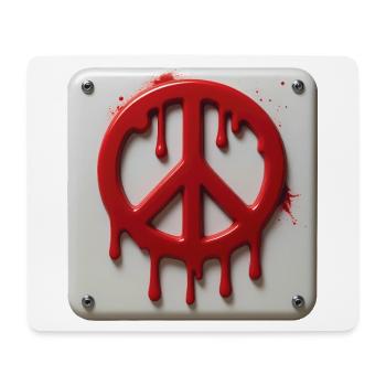 PEACE EMERGENCY #2 - peace & love - Tapis de souris (format paysage) - blanc - Devant