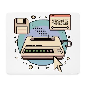 Welcome To The Old Web Retro Internet - Mouse Pad (horizontal) - white - Front