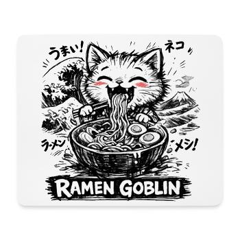 Katzen Ramen Nudel Japaner Anime Manga Kawaii - Mousepad (Querformat) - Weiß - Vorne