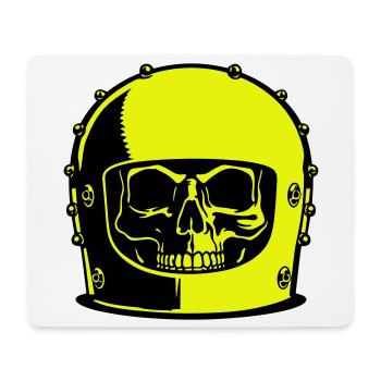 Skull Helm Popart - Mousepad (Querformat) - Weiß - Vorne