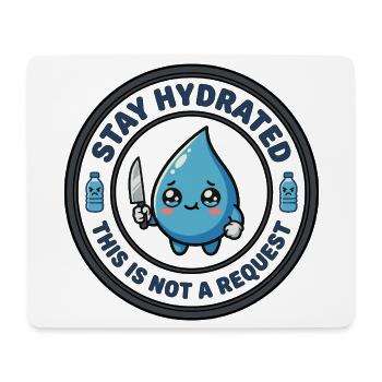 Stay Hydrated Killer Cute - Mouse Pad (horizontal) - white - Front