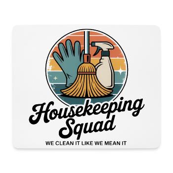Funny Cleaning Design - Mouse Pad (horizontal) - white - Front
