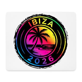 Ibiza 2026 Bunt Vintage - Mousepad (Querformat) - Weiß - Vorne