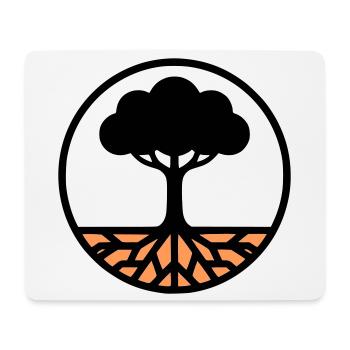 Tree of Life Circle Icon - Mouse Pad (horizontal) - white - Front