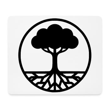 Tree of Life Silhouette - Mouse Pad (horizontal) - white - Front