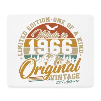 1966 Jahrgang Vintage Geburtstag Geschenk Retro - Mousepad (Querformat) - Weiß - Vorne