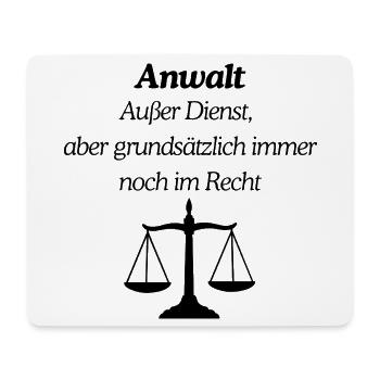 Lawyer always in the right - Mouse Pad (horizontal) - white - Front