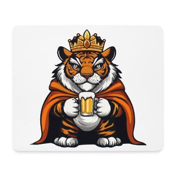 Tiger Beer King - Mouse Pad (horizontal) - white - Front