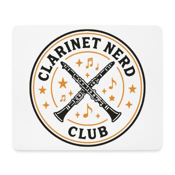 Klarinetten Nerd Club | Musiker Humor - Mousepad (Querformat) - Weiß - Vorne