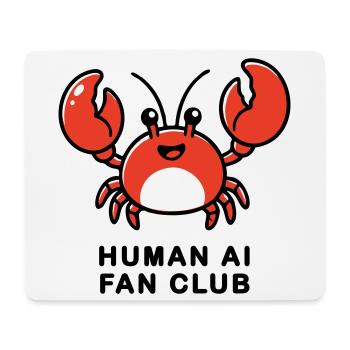Human AI Fan Club - Mousepad (Querformat) - Weiß - Vorne