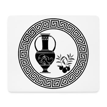 Symbol des Überflusses (Schwarz) - Mousepad (Querformat) - Weiß - Vorne