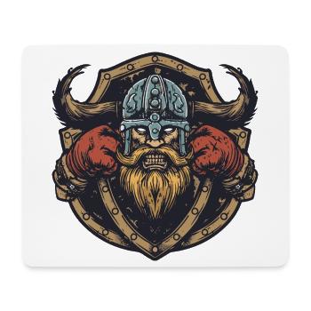 MMA Boxeur Viking - Tapis de souris (format paysage) - blanc - Devant