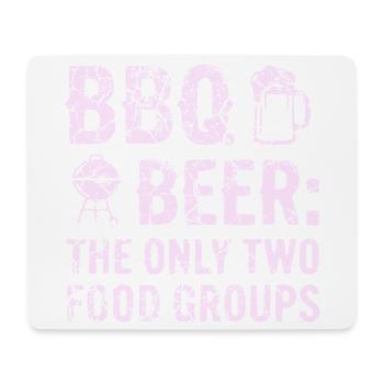 BBQ shirt, hoodie, gift idea for grill master - Mouse Pad (horizontal) - white - Front