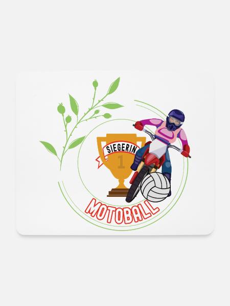 Motoball Siegerin Gewinner Turnier Meisterschaft - Mousepad (Querformat) - Weiß