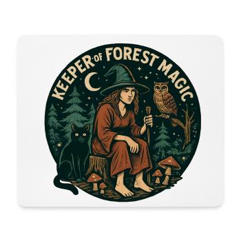 Forest Spell Guardian - Mouse Pad (horizontal) - white - Front