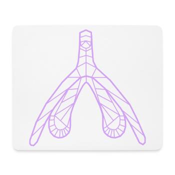 Klitoris_flieder - Mouse Pad (horizontal) - white - Front