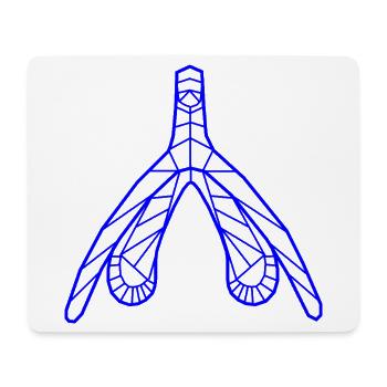 Klitoris_marine - Mouse Pad (horizontal) - white - Front
