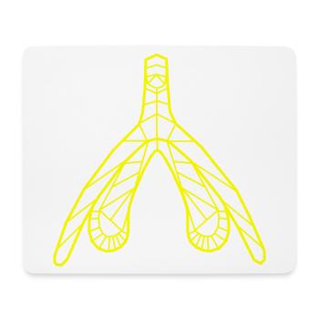 Klitoris_gelb - Mouse Pad (horizontal) - white - Front