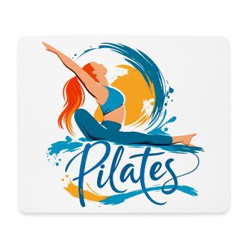 Pilates-Energie und Flexibilität - Mousepad (Querformat) - Weiß - Vorne