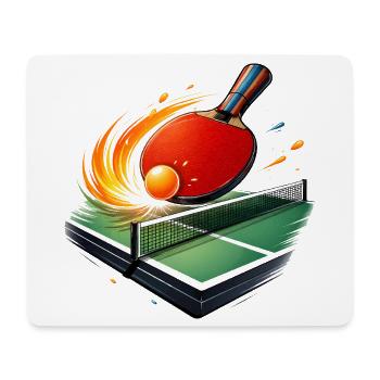 Joueur du club de tennis de table Joueur de club de ping-pong - Tapis de souris (format paysage) - blanc - Devant