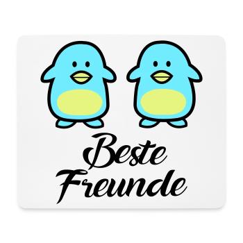 Pinguine Beste Freunde - Mousepad (Querformat) - Weiß - Vorne